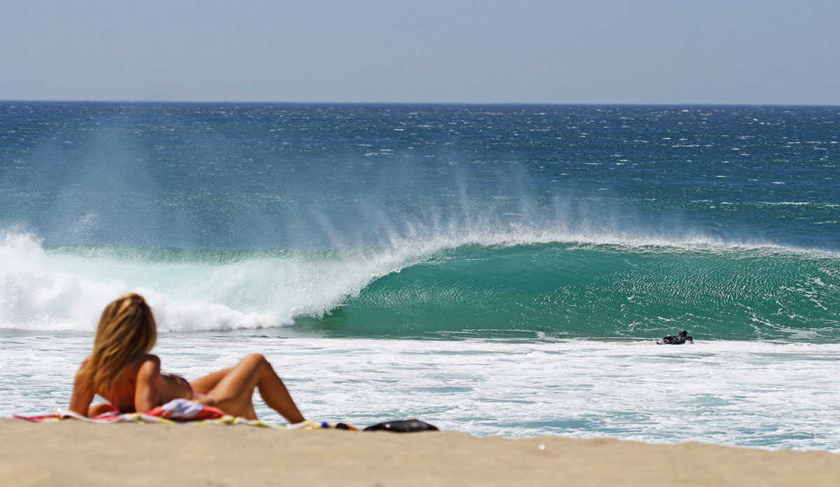 Shauna Sands enjoying the view and braving the winds. Photo: Shayla Chippendale