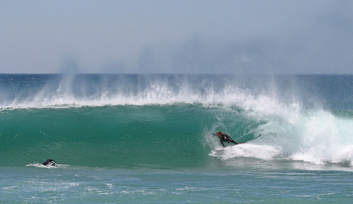 Mitch Taylor on one of the better sets of the day. Photo: Shayla Chippendale