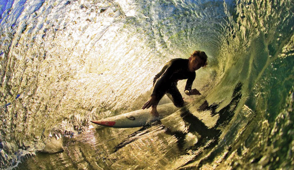 Angelo Josue\'  Lozano, Puerto Escondido loc, on one of his first trips to L.A.  We scored a really sick one here and  he couldn\'t believe how good the waves were. Photo: <a href=\"http://www.jefffarsaiphotography.com/\">Jeff Farsai</a>  