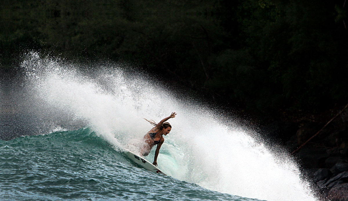 The best thing about this isn\'t the wave or the turn, it\'s the smile.  Photo: <a href=\"http://www.mikecoots.com\">Mike Coots</a>