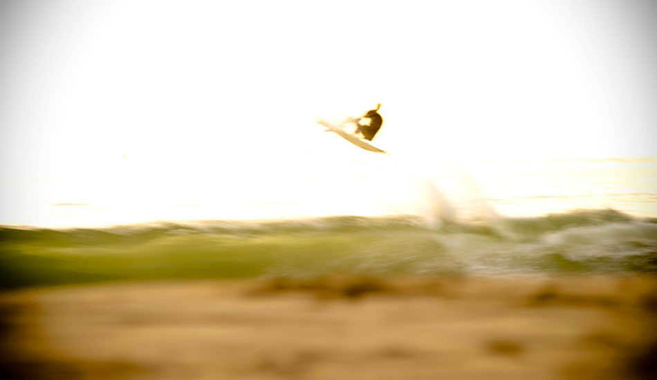 Kilian Garland speed blur late-late afternoon in Santa Barbara.