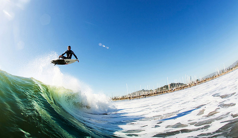 Yadin Nicol on January 5, 2008.  I had taken the red-eye back from Hawaii and got into LAX at 5:30 am.  Driving up the coast, I saw waves I didn’t even know existed popping up all over the place from Malibu to Santa Barbara.  Stuck in rush hour traffic, I looked over at the car next to me and saw Tom Curren with his family and decided to follow them, knowing his local knowledge would lead me in the right direction.  