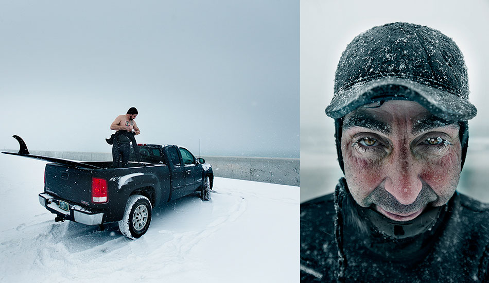 Pre and post-surf scenes. At some point during the winter, you just \"get used to the temps.\" Photo: <a href=\"http://www.briannevins.com/\" target=_blank>Brian Nevins</a>