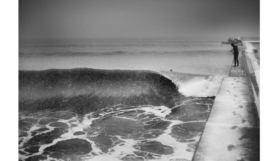 Another Japanese jetty walk by Mr. Malloy. Makes me wish we had this at home to avoid the freezing paddle out. Photo: <a href=\"http://www.briannevins.com/\" target=_blank>Brian Nevins</a>