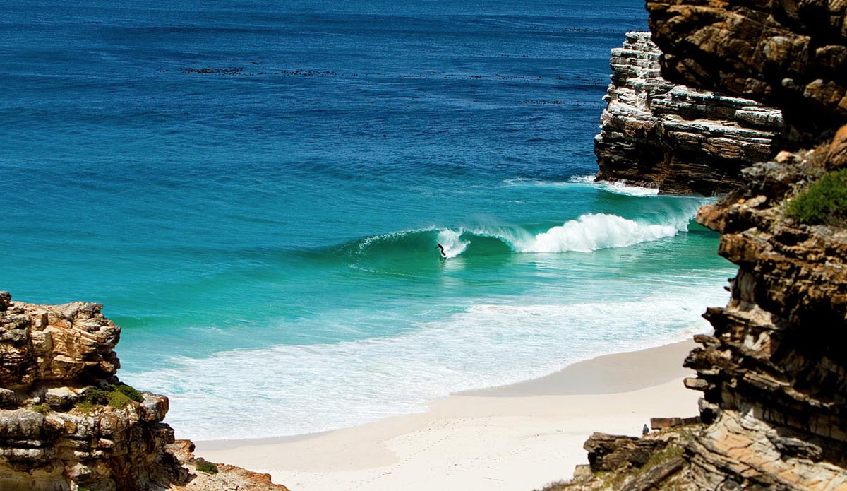 On the most southwestern tip of Africa lies a tiny, secluded beach named after the great explorer Bartholomew Diaz. Battered year-round by unridable monsters, it rarely gets small enough to surf. But when it does…well, it does so beautifully.  Photo: <a href=\"https://instagram.com/alanvangysen\">Alan van Gysen</a>