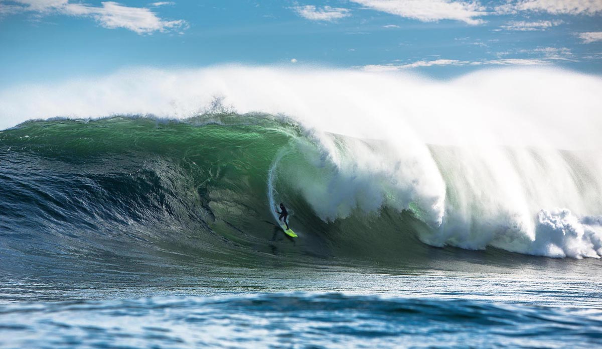 South African and Surfline’s “Wave of the Winter” winner, Matt Bromley, knows how to charge big Pipeline and other waves of consequence thanks to the shifty, rough peaks of Dungeons and other reef breaks around Cape Town. Photo: <a href=\"https://instagram.com/alanvangysen\">Alan van Gysen</a>