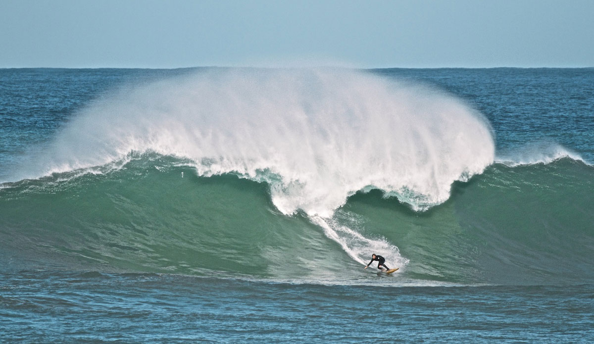 Skeet Derham at the foot of a beast. Photo:<a href=\"http://instagram.com/cacaneves\">Camila Neves</a>