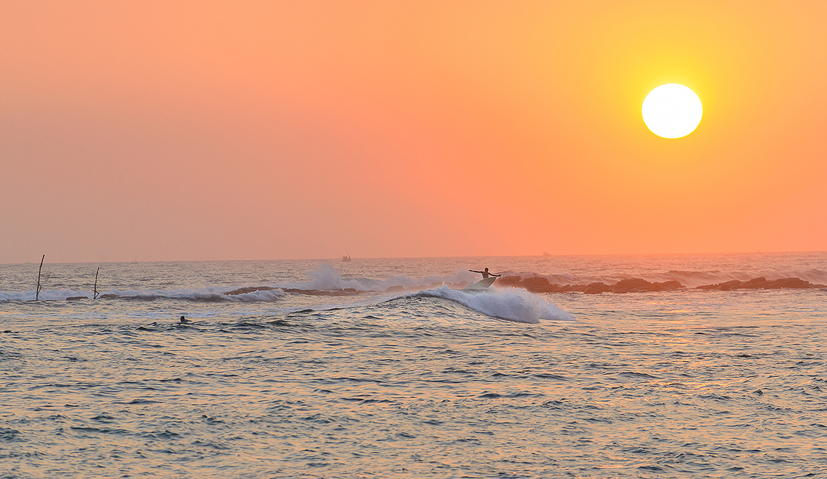 Sunset sessions with the locals. Photo: Charles Audet