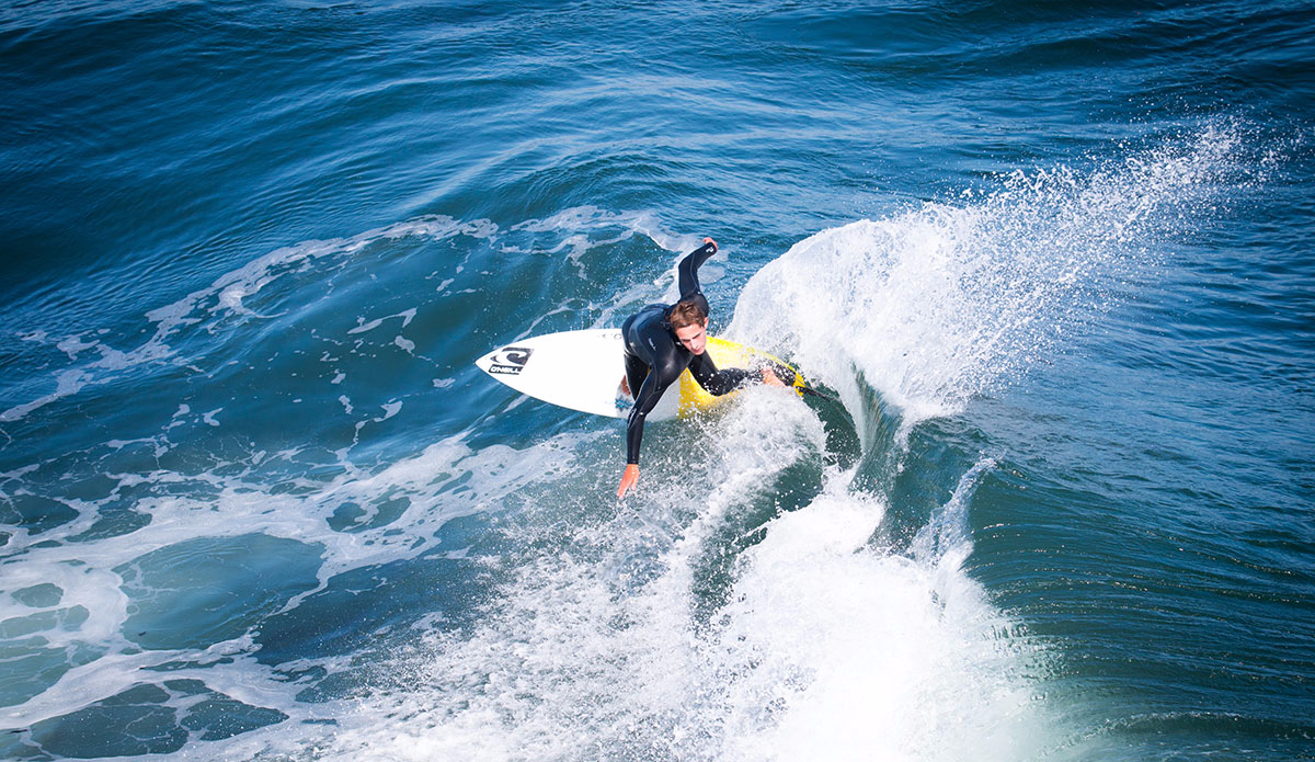 Riding a board he shaped himself. <a href=\"https://instagram.com/snapsbyaragon/"\">Alex Aragon</a>