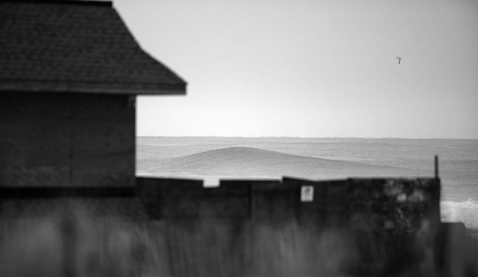 At first light there was a ton of water moving around, but with peaks like this already rolling through we knew it was going to be an epic day in Jersey. Photo: <a href=\"http://www.rozbernsurf.com\":> Kevin Strickland</a>