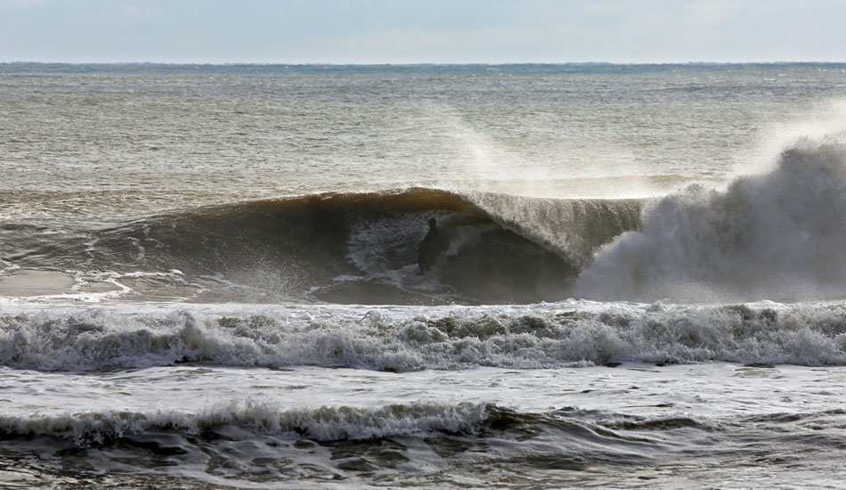 Glide Surf Co. (Asbury Park, NJ) owner, Phil Browne, styling on his Ryan Lovelace board. Photo: <a href=\"http://www.rozbernsurf.com\":> Kevin Strickland</a>