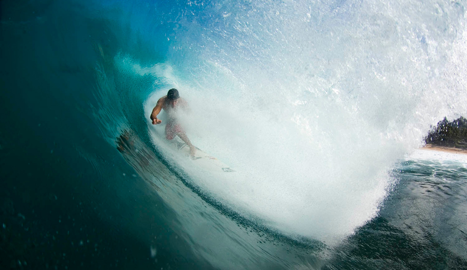 Bruce Irons, backdoor. A view he\'s seen more than most. Photo: <a href=\"http://www.stugibson.net\">Stuart Gibson</a>