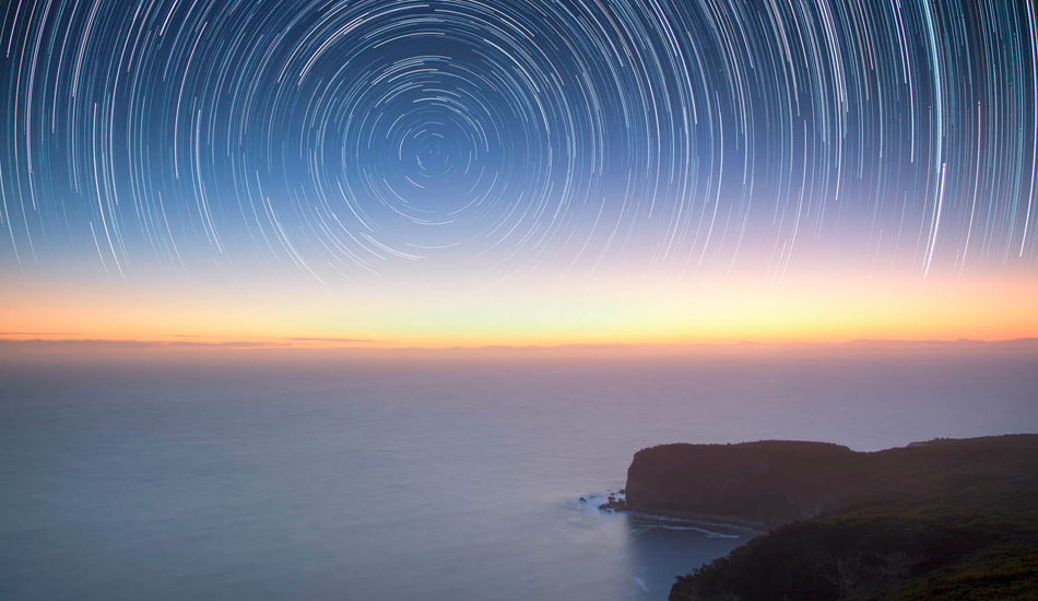 All around star trail. Photo: <a href=\"http://www.stugibson.net\">Stuart Gibson</a>