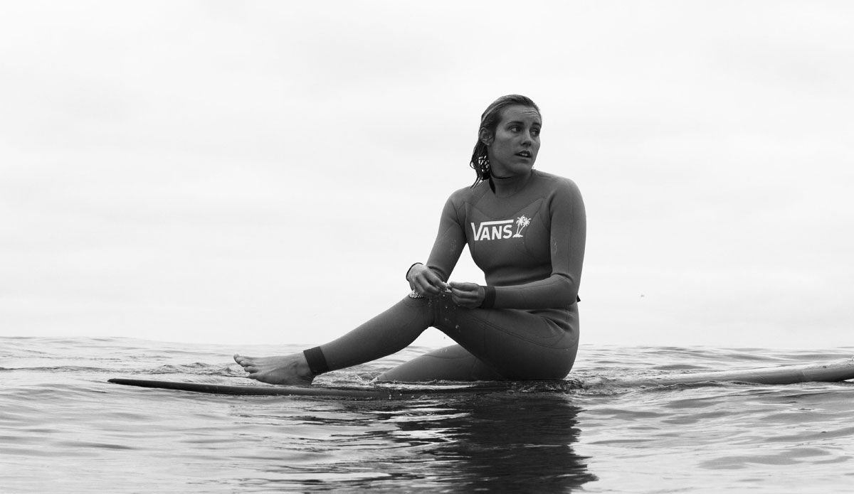 Leila Hurst may be the most surf stoked person I\'ve ever shot with. Photo: <a>Kevin Jansen</a>