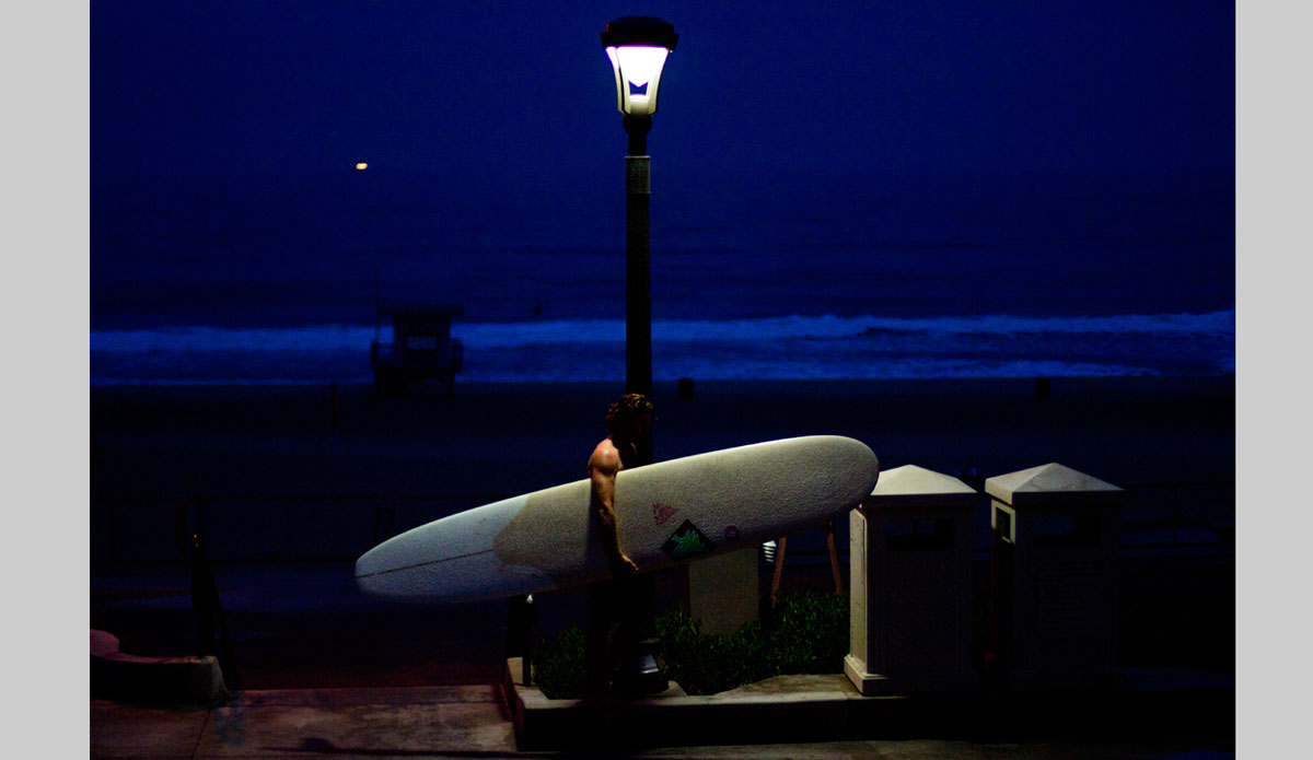 Mike Siorda. Dawn patrolling one of the South Bay\'s secret spots. Photo: <a>Kevin Jansen</a>