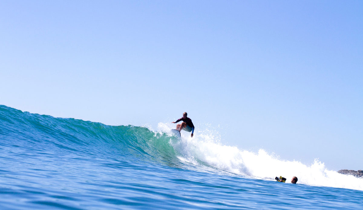 Matt and Mike Pagan. Matt is on the surfboard and Mike is behind the lens. They make some incredible stuff together. Photo: <a>Kevin Jansen</a>