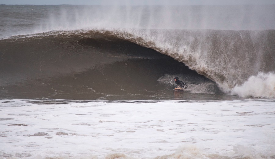 Chocolate kegs with a bunch of rubber on? Must be New Jersey in the winter. Bay Head, NJ. 3/14/17. Photographer: Gavin Tormallan