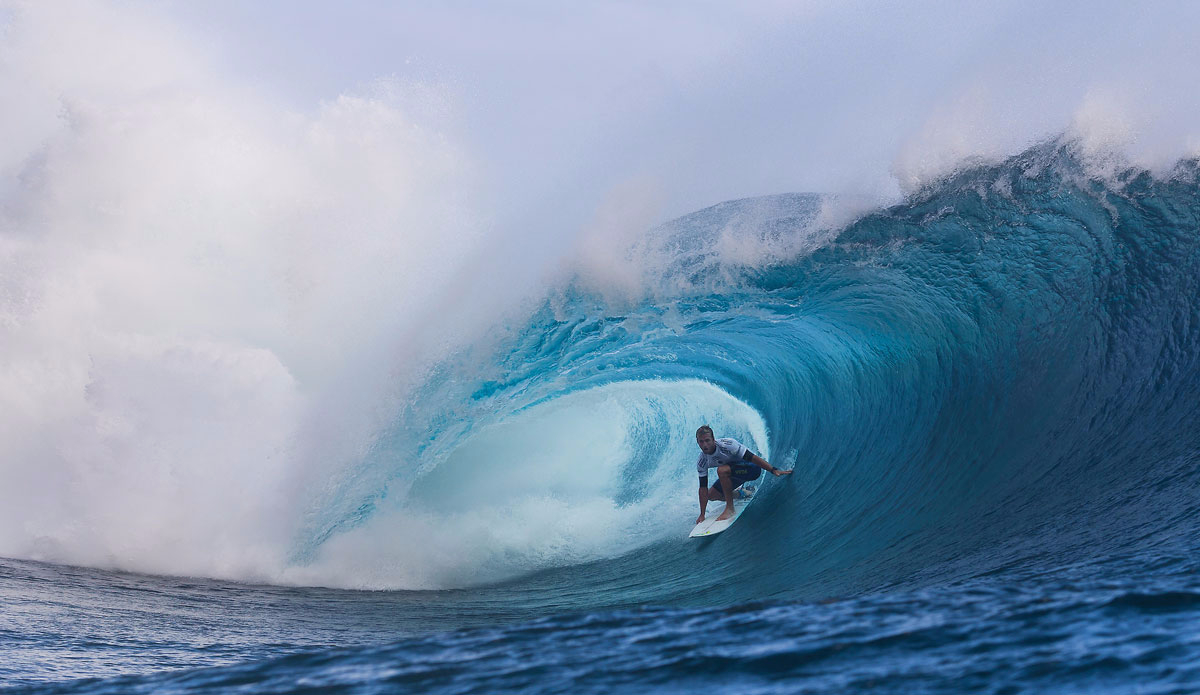 sh Kerr of Tweed Heads, New South Wales, Australia (pictured) winning in Round 4 of the Billabong Pro Tahiti with a heat total of 13.20 points (out of a possible 20.00) to advance in to the Quarter Finals at Teahupoo. Photo: <a href=\"http://www.worldsurfleague.com/\">WSL</a>/<a href=\"https://instagram.com/kc80/\">Cestari</a>