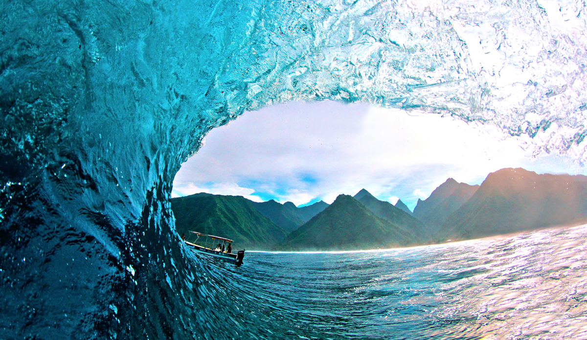 The vision that every surfer dreams of. Barrels don\'t get more dreamy than the ones at Teahupoo. Photo: <a href=\"https://www.facebook.com/pages/Jared-Sislin-Photography/258114520882025\">Jared Sislin</a>