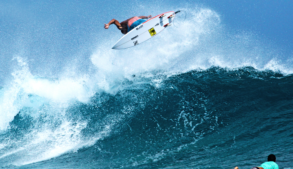 It\'s amazing to watch Tika surf the reef passes in person. He goes huge on every single wave. Photo: <a href=\"https://www.facebook.com/pages/Jared-Sislin-Photography/258114520882025\">Jared Sislin</a>