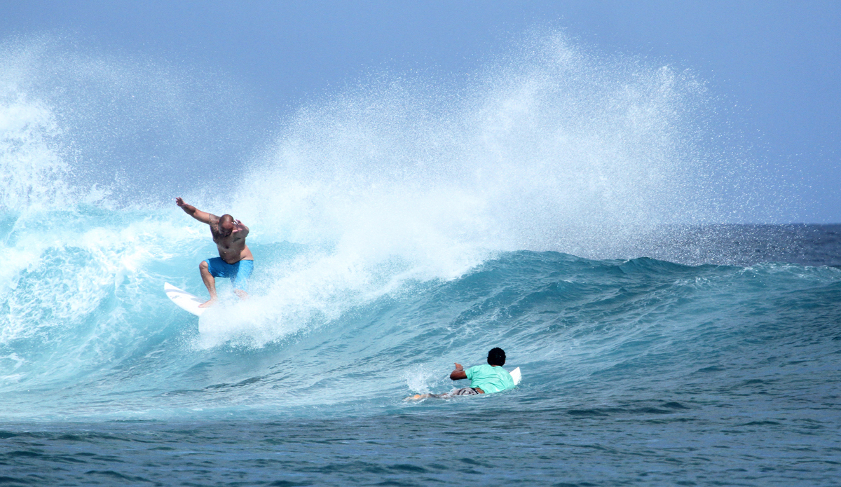 Dan has been shaping boards for the Tahitians for over twenty years. I think he\'s got them dialed. Photo: <a href=\"https://www.facebook.com/pages/Jared-Sislin-Photography/258114520882025\">Jared Sislin</a>