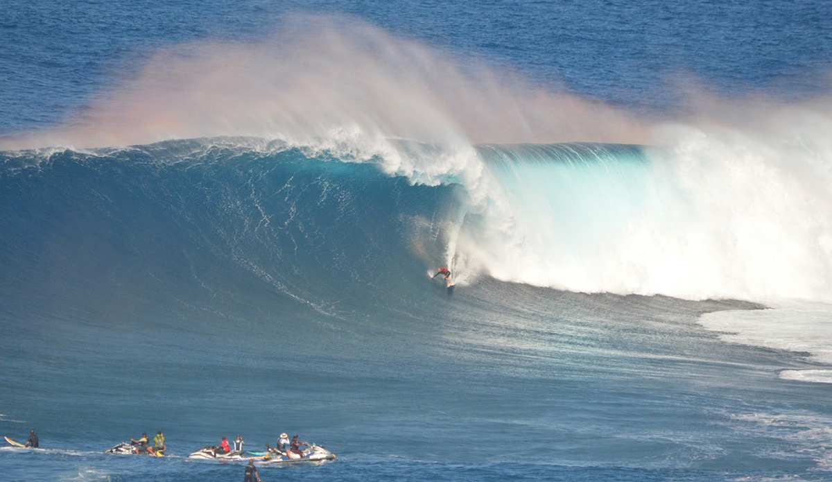 Shane Dorian is always on the good ones. Photo: <a href=\"http://instagram.com/surfsup_photos\"> Tassio Silva</a>