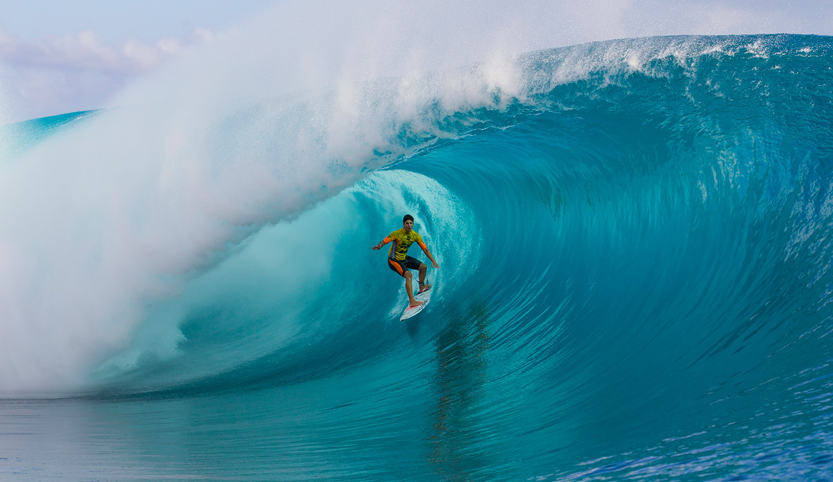 \"The waves were big and perfect and this feeling is amazing. I love surfing and to get these waves is incredible. I want to thank ASP for the event and I’m so happy to be part of this.” Photo: ASP