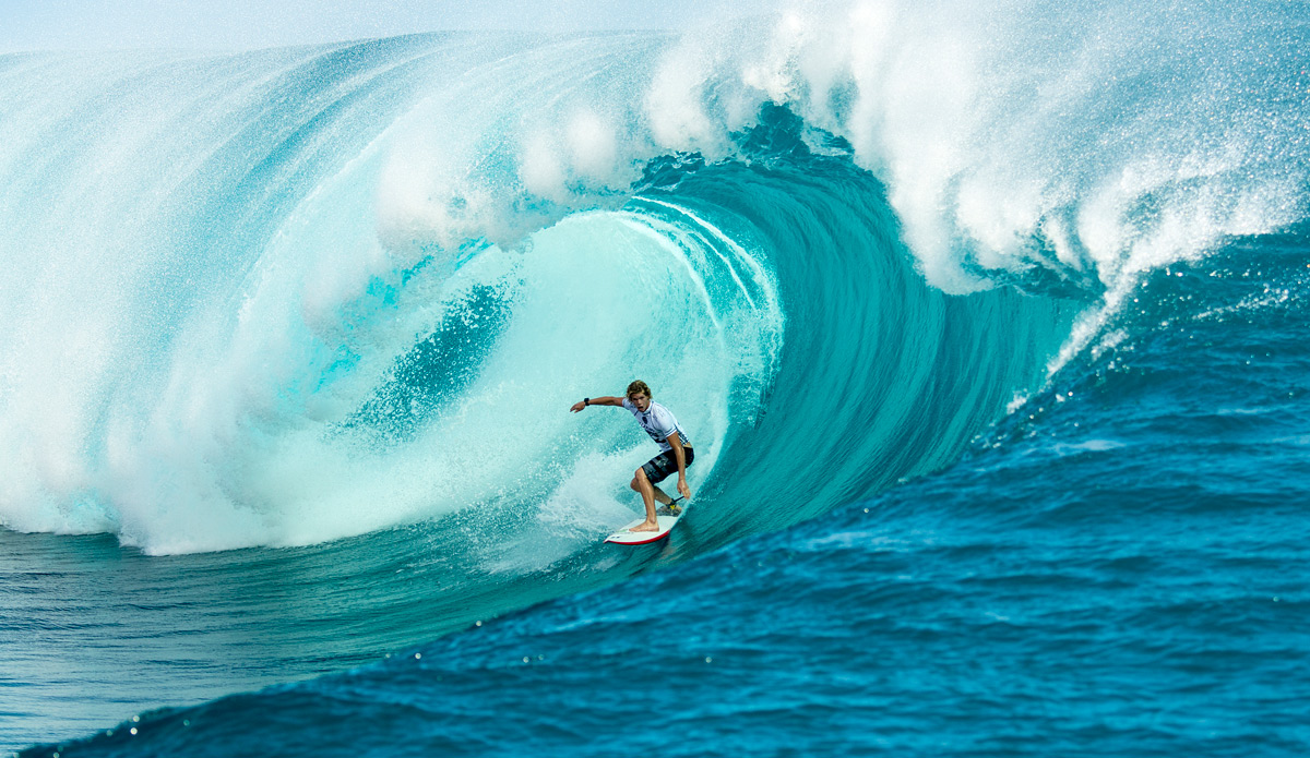 John John Florence posted an excellent 8.83, but still didn\'t escape his heat with Kai Otton. Photo: ASP