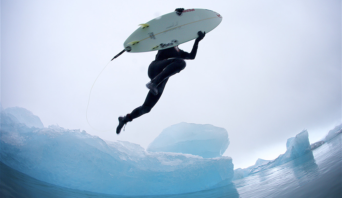 Ice leap. Photo: Ted Grambeau