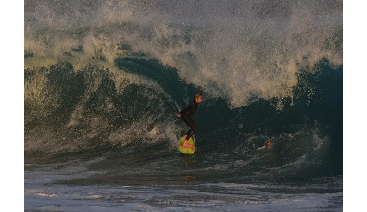 Grom charging. Photo: <a href=\"http://www.tylerbrundage.com/\">Tyler Brundage</a>