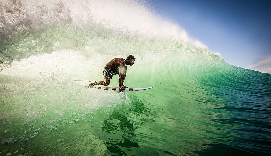 Skip the sunset mojito\'s with Bali\'s white linen crowd and get over to the Bukit to catch the best light of the day shining through a wall of Indian Ocean perfection like this one that Nyoman \'Blacky\' caught at Bingin. Photo: <a href= \"http://tommyschultz.com/blog/category/photo-galleries/surf-photography-2/\">Tommy Schultz</a>