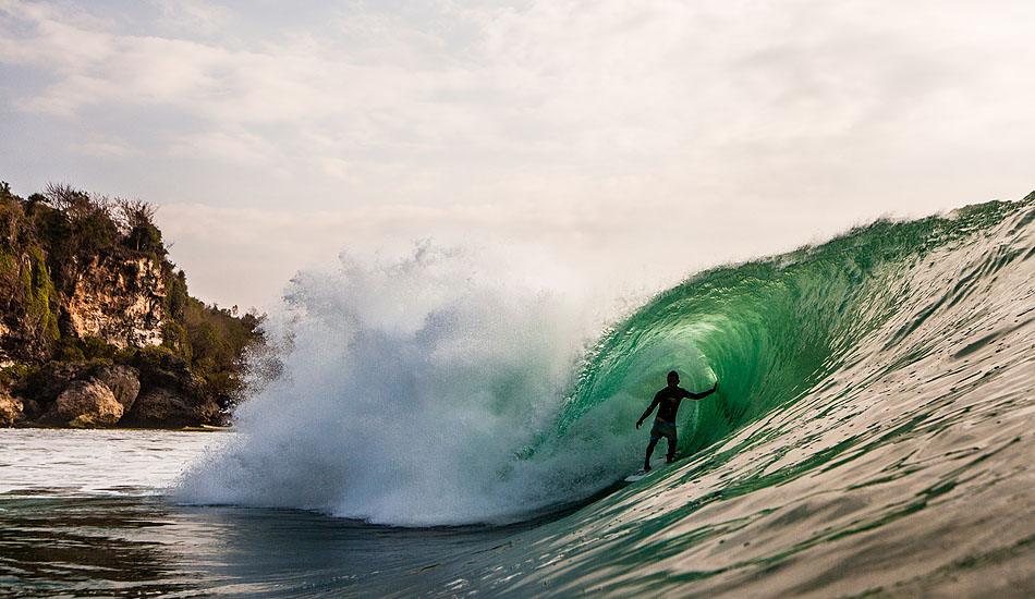 Spend enough time in the green room (instead of the board room) and you might have an afternoon like this at Padang Padang in Bali. Just ask Mega Semadhi, he\'s the chairman of the board.Photo: <a href= \"http://tommyschultz.com/blog/category/photo-galleries/surf-photography-2/\">Tommy Schultz</a>