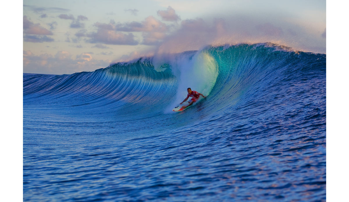 Taylor Knox at the Billabong Pro Tahiti in 2008. Photo: © ASP/ <a href=\"http://www.kirstinscholtz.com/\">Kirstin</a>