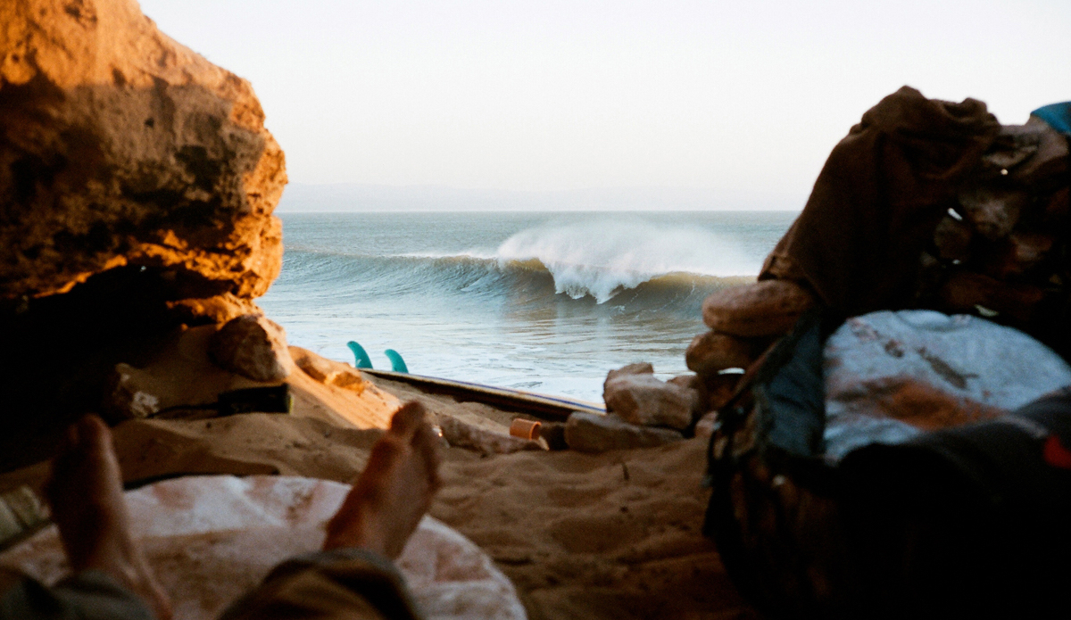 This is what we woke up to that same morning in the cave in Morocco. Photo: <a href=\"http://trevorgordonarts.com\">TrevorGordonArts.com</a>