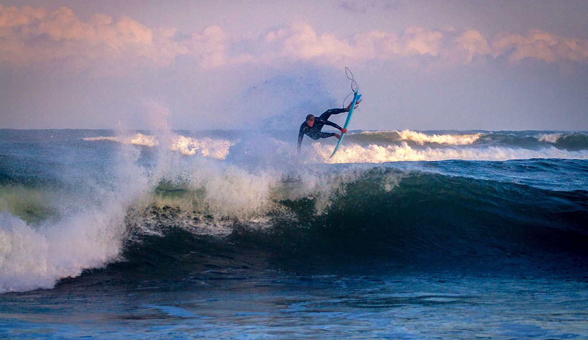 Simon Fish flying into the wind in the late evening. Photo by: Tyerell Jordaan