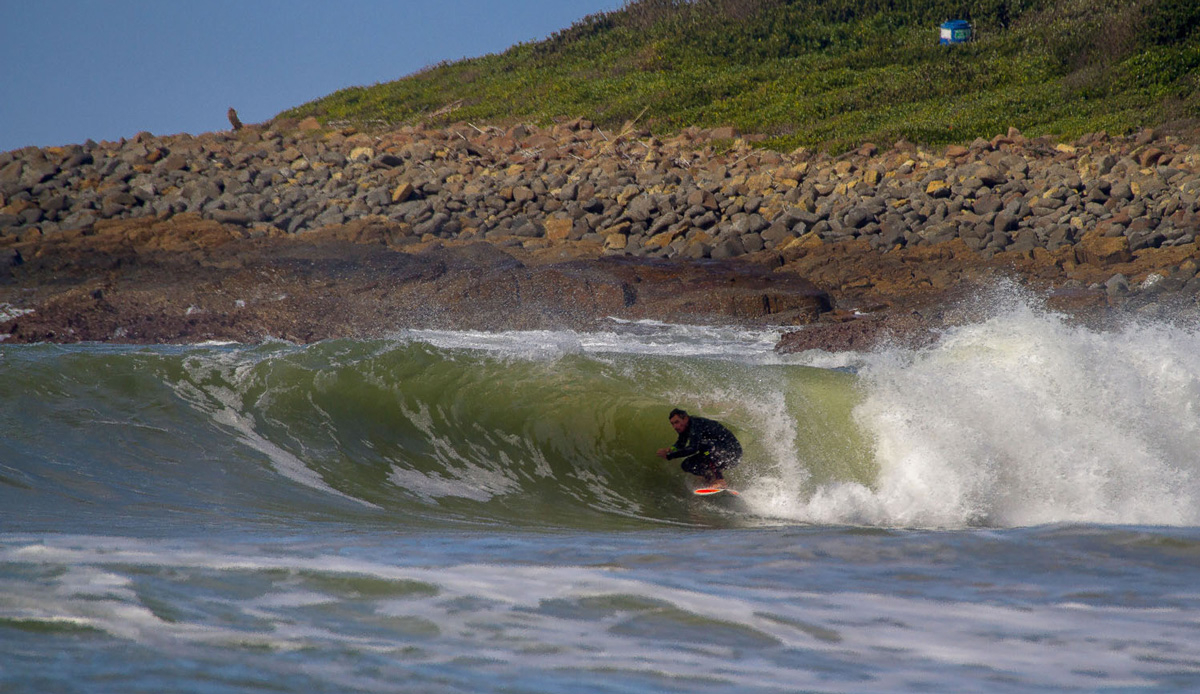 When we do get our summer rain, sand shifts from the bursting rivers and hollow little banks take shape. Wayne Monk. Photo by: Tyerell Jordaan