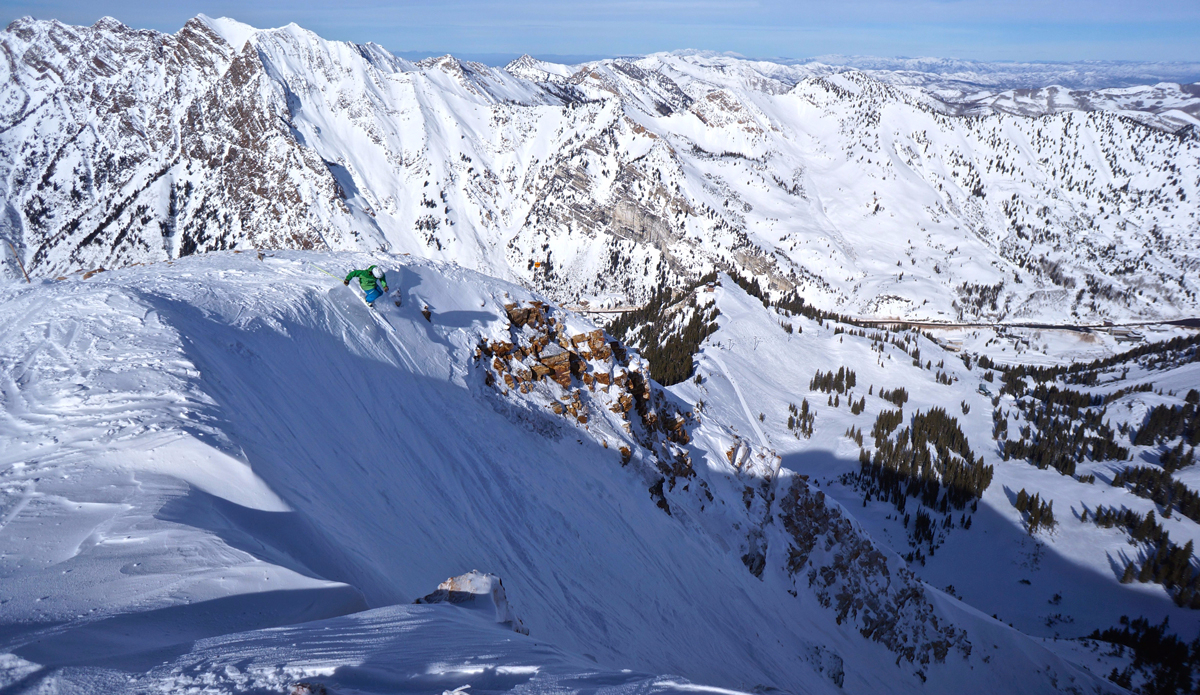 The Main Chute sits atop legendary Alta, an incredible spring run is the reward for those willing to put in the 30 minute hike. Photo: Courtesy of Alta via Ski Utah [See the post on <a href=\"https://instagram.com/p/1JJMT-K9Zh/?taken-by=theinertiamtn\">Instagram</a>] 