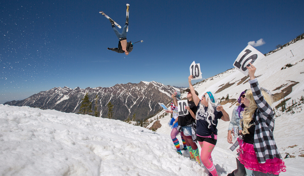 The Wave, a natural quarter-pipe that resembles a big wave with tons of fun features. A lot of costumes, a lot of air and a lot of fun goes down every spring on The Wave. It epitomizes spring skiing fun at Snowbird. Location is in Pipeline Bowl in Gad Valley. Photo: Courtesy of Snowbird via Ski Utah  [See the post on <a href=\"https://instagram.com/p/1HHSZYq9Wb/?taken-by=theinertiamtn\">Instagram</a>.]