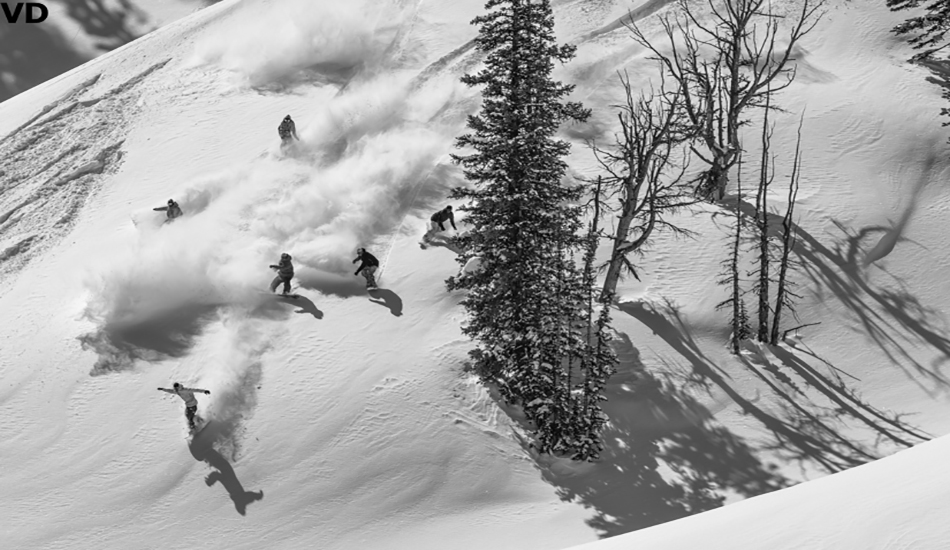 FunFunFun, this is the catch cry in snowboarding the last couple of years. Every company is pushing this. It mostly comes off as quite fake, though. But this shows real fun, just a bunch of dudes snowboarding in nice powder. The only thing that would have made it more fun would be if I was riding too. 