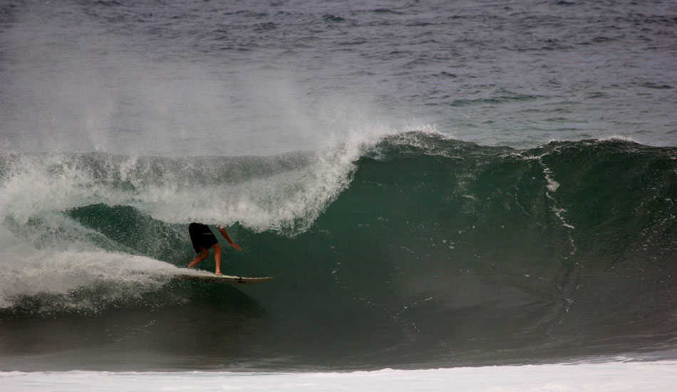 Flynn Novak doing his best headless horseman. Photo: Phil LeRoy