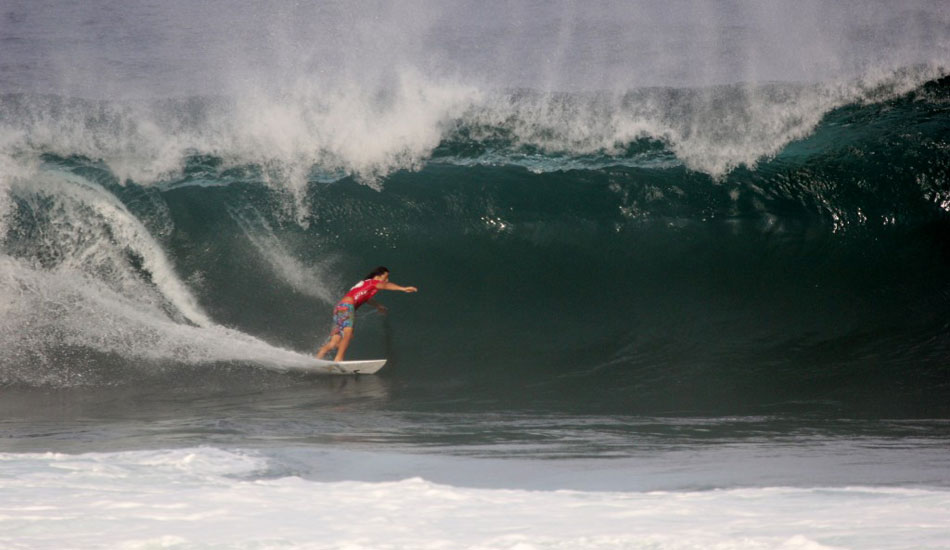 Danny Fuller, stretching into one. Photo: Phil LeRoy