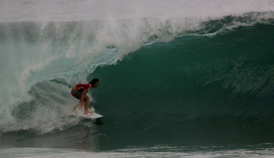 Danny fuller about to disappear. Photo: Phil LeRoy