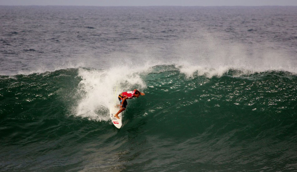 Koa Rothman navigates his way into the pit. Photo: Phil LeRoy