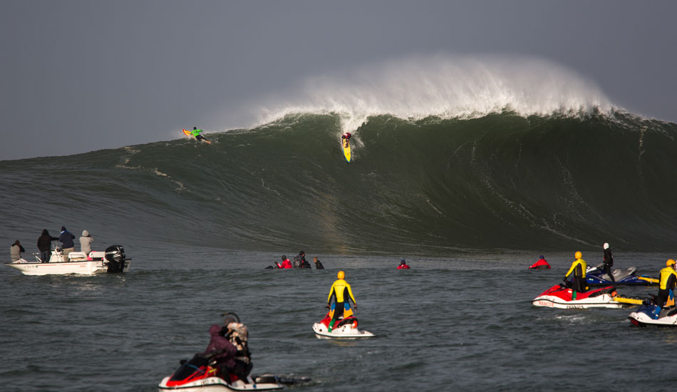 Colin Dwyer getting his feet wet. Photo: <a href=\"http://www.adamwarmington.com/\">Adam Warmington.</a>