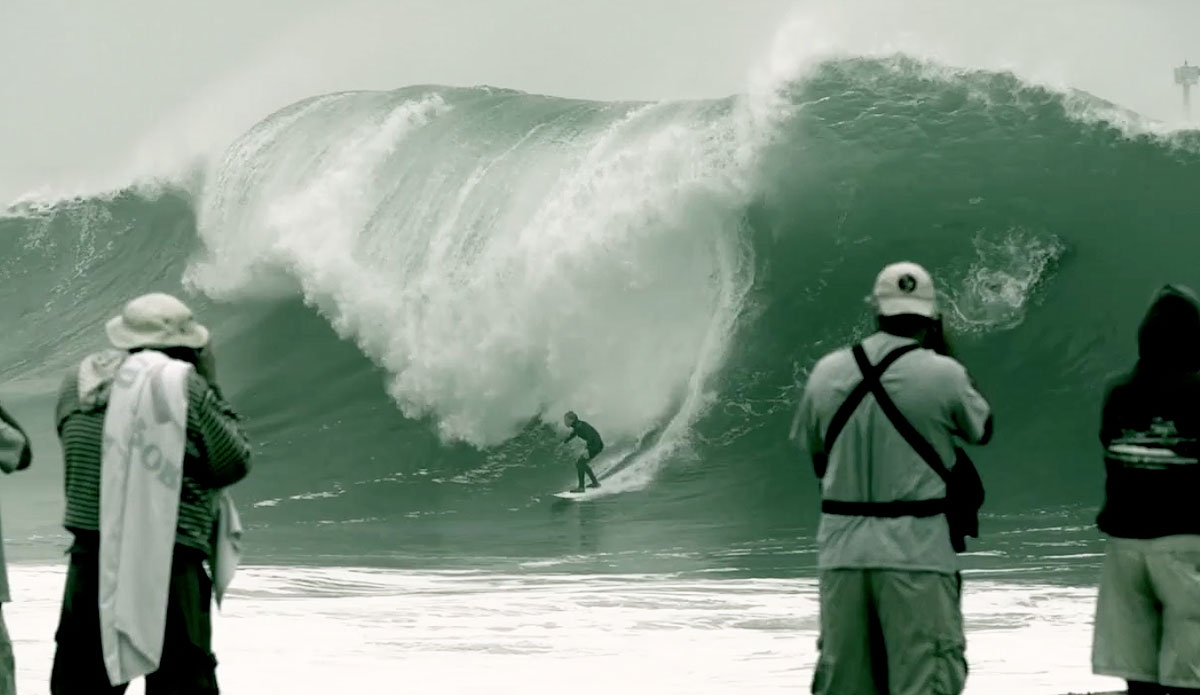 This dude\'s all like, \"yeah, I just did that.\" But inside his wetsuit, there\'s a little bit of pee.