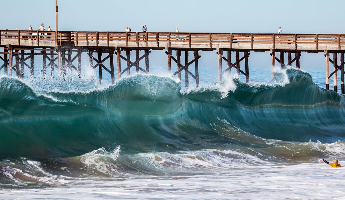 Balboa Pier looking over a deformity. Photo: <a href=\"http://instagram.com/jeff_davis\">Jeff Davis</a>