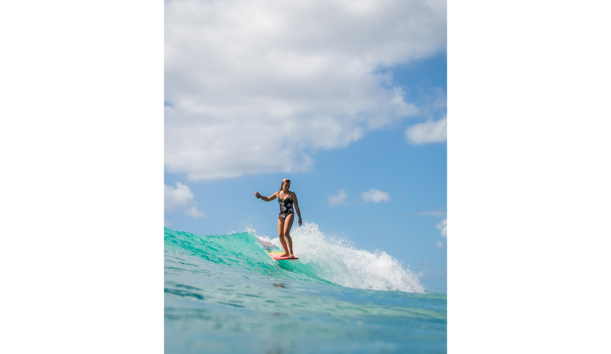  Sophia Culhane (@sophia_the_surfer_girl) 

I love shooting Sophia and her rainbow board..those colors just pop! This is one of my favorite shots over the last several months. Despite being a packed lineup, this one just gives me that empty lineup Indo type feeling.

Photo: Will Walling//@will_is_dakine