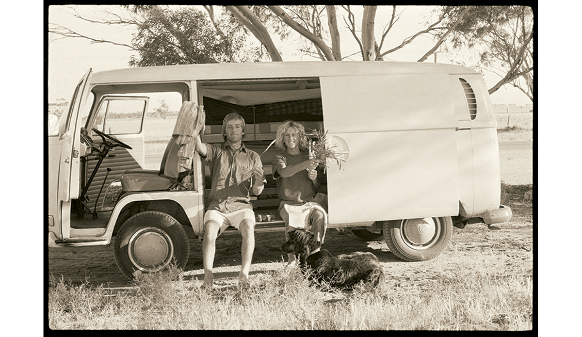 Christmas Day, Hay 1970
My friend Nigel Coates and I were on our way across the country, heading to Margaret River in Western Australia. I liked the adventures just as much as the surfing.
 Photo: <a href=\"http://www.johnwitzig.com.au/\">John Witzig</a>