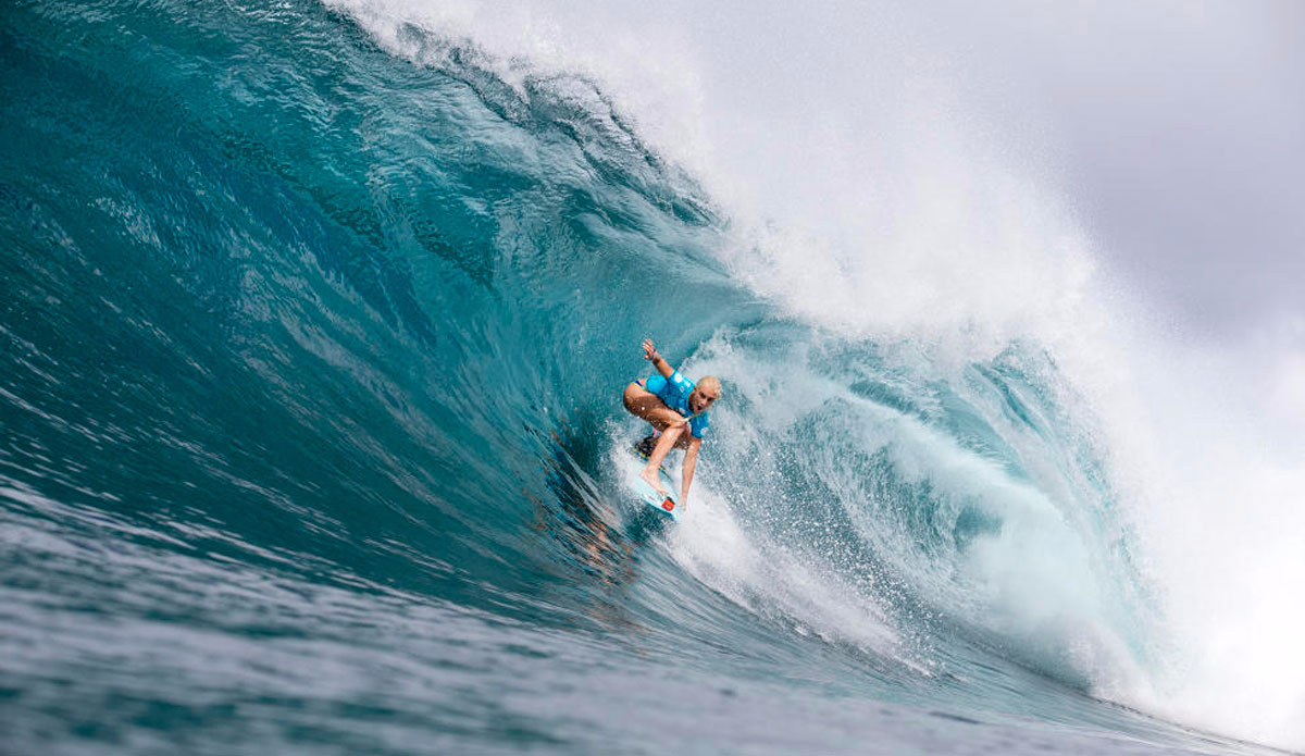 Tatiana Weston-Webb sets her rail at Backdoor during the women\'s event. Photo: <a href=\"http://www.worldsurfleague.com/\">WSL</a>/<a href=\"https://www.instagram.com/kc80/\">Cestari</a>