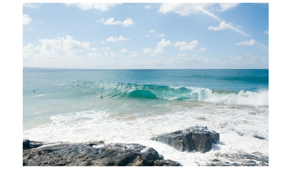 Harry Bryant, admiring the fume from the ocean. Photo: Woody Gooch